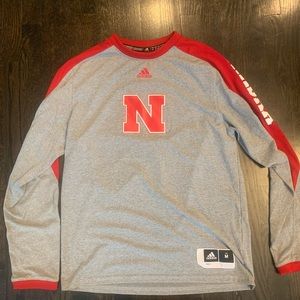 Adidas Size Medium Nebraska Long Sleeve
